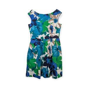 Eliza J Bright Floral Fit and Flare Dress